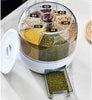 ROTATING CEREAL DISPENSER WITH TRAY