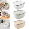 Storage Basket(Small) Office Plastic Storage Basket Desktop Finishing Box Cosmetics Debris Case Space Saving Basket