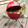 Outdoor Mini Portable Charcoal Bbq Grill - Round Temperature Adjustable