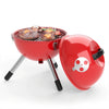 Outdoor Mini Portable Charcoal Bbq Grill - Round Temperature Adjustable