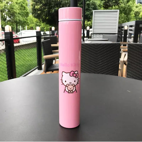 Steel Water bottle, mug for school girls - 304 SS - Hello Kitty - 280 ml