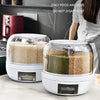 ROTATING CEREAL DISPENSER WITH TRAY