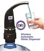 Wireless Automatic Water Dispenser Pump with inbuilt Rechargeable Battery for 20 Litre Can, Black