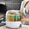 ROTATING CEREAL DISPENSER WITH TRAY