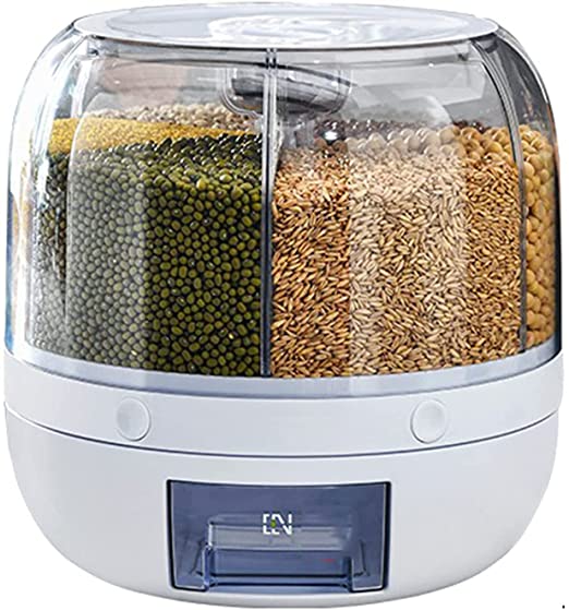 ROTATING CEREAL DISPENSER WITH TRAY