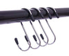 S Hook(Pack of 6) Hanger | Cloth Hanging S Hooks - Premium Quality with Rubber Grip