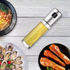 Set of 2 Stainless Steel Glass Olive Oil Sprayer | Oil Spray Bottle | Vinegar Bottle | Leak-proof Oil Dispenser | BBQ Kitchen Tools