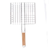 Metal Medium Size Stainless Steel BBQ Tools Fish Grill Outdoor Barbecue Grilling Clip Fish Rack BBQ Accessories Camping Barbecue Clip BBQ Fish Grill Barbecue Net Basket