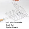Metal Medium Size Stainless Steel BBQ Tools Fish Grill Outdoor Barbecue Grilling Clip Fish Rack BBQ Accessories Camping Barbecue Clip BBQ Fish Grill Barbecue Net Basket