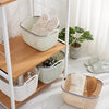 Storage Basket(Small) Office Plastic Storage Basket Desktop Finishing Box Cosmetics Debris Case Space Saving Basket