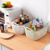 Storage Basket(Small) Office Plastic Storage Basket Desktop Finishing Box Cosmetics Debris Case Space Saving Basket