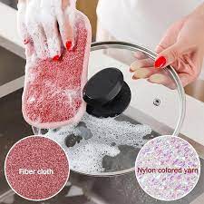 SCRUBBER WITH HANDLE 4PCS SET