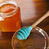 Silicone Honey Dipper Stick Spoon Wood Drizzler Server for Jar Dispenser Stick Stirring Rod Cooking Tool