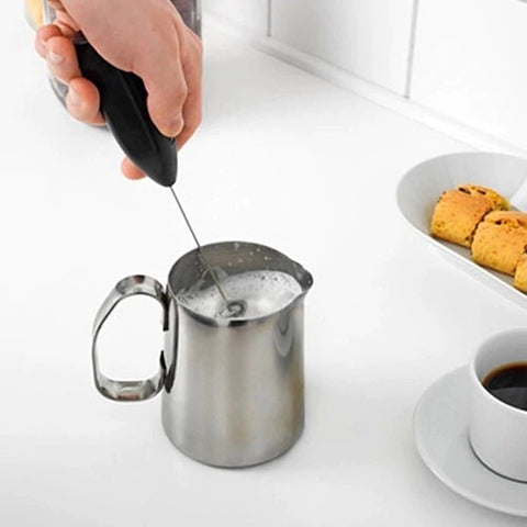 Handheld Milk Frother | Electric Coffee Frother and Foam Maker | Egg Beater | Stainless Steel Whisk for Cappuccino Or Latte