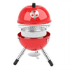 Outdoor Mini Portable Charcoal Bbq Grill - Round Temperature Adjustable