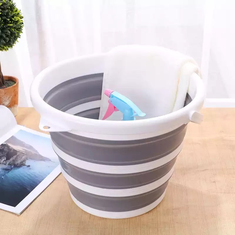 Multicolor Plastic Foldable Silicone Bucket, Multi Purpose Collapsible  Basin Bowl, Capacity: 10 Litres at Rs 240 in Mumbai